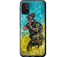 Купить - чехол для смартфона  Чехол tpu черный патриотический на телефон Motorola Moto G30 Воин ЗСУ "5311b-2320-1529"