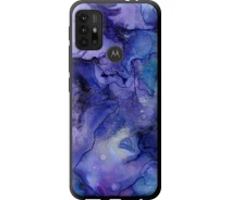 Купить - чехол для смартфона  Чехол tpu черный на телефон Motorola Moto G30 Мрамор 7 "4802b-2320-1529"