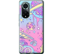 Купить - чехол для смартфона  Чехол силиконовый на телефон Huawei Nova 9 Pro Розовая галактика "4146u-2503-1529"