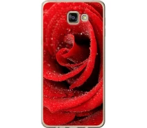 Купить - чехол для смартфона  Чехол силиконовый на телефон Samsung Galaxy A9 Pro Красная роза "529u-724-1529"