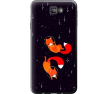 Купить - чехол для смартфона  Чехол силиконовый на телефон Samsung Galaxy J7 Prime Лисички в космосе "4519u-610-1529"