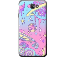 Купить - чехол для смартфона  Чехол силиконовый на телефон Samsung Galaxy J7 Prime Розовая галактика "4146u-610-1529"