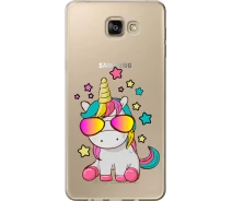 Купить - чехол для смартфона  Чехол силиконовый на телефон Samsung Galaxy A9 Pro Единорог в очках "4879u-724-1529"