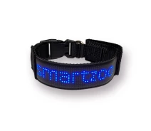 Купить - ошейник для собак и котов  Ошейник для собак и котов с LED экраном Bluetooth Pet LED Collar - синий (63251452)