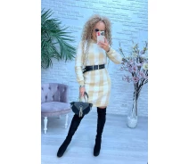 Купить - повседневное платье  Fashions Платье вязаное Ханна Fashions 42-50 желтый (1477) 