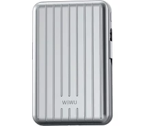 Купить - power bank  Внешний аккумулятор WiWU Trunk Series Magnetic PP02 Wireless Charger 5000mAh 22.5W Silver [104341]