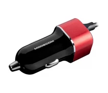 Купить - зарядное устройство для телефона и планшета  Автозарядка 1 USB 2.4A + кабель Micro USB, Modecom CU2K-09-MICRO черная
