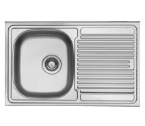 Купить - кухонную мойку  Кухонная мойка накладная UKINOX STM 800 500 GT 5C матовая