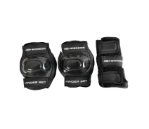 Купить - комплект защитной экипировки  Набор из 6-ти протекторов WORKER Kinder - размер S/черные (16-1S)