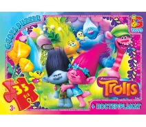 Купить - пазл  Пазлы тм "g-toys" из серии "тролли", 35 эл tr0075 (TR0075)
