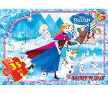 Купить - пазл  Пазлы серии "frozen" (ледяное сердце) fr015 35 эл. В коробке 19х13х3см gtoys (FR015)