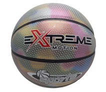 Купить - мячик  Мяч баскетбольный Extreme Motion Bambi BB2208(White) № 7 светоотражающий