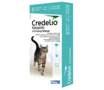 Купить - зоотовар для кота  Таблетки противопаразитарные Elanco Credelio для кошек 2-8 кг (3 таб. в уп.)