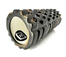 Купить - массажный валик  Роллер массажный для МФР и йоги EasyFit Grid Roller 33 см v.1.1 Multi Черный EF-2021-BK