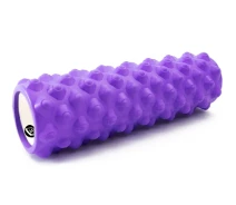 Купить - массажный валик  Роллер массажный для МФР и йоги EasyFit Extream 45 см EF-2051-V Фиолетовый
