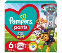 Купить - подгузник  Подгузник Pampers Extra Large Размер 6 (14-19 кг) Paw Patrol 60 шт (857)