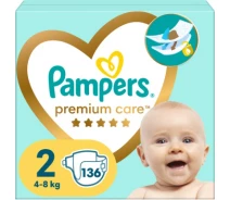 Купить - подгузник  Подгузники Pampers Premium Care Размер 2 (4-8 кг) 136 шт (812)