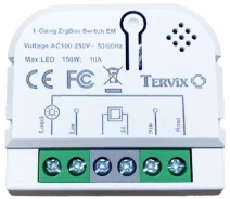 Купить - умный выключатель  Умный выключатель Tervix Pro Line ZigBee Switch (1 клавиша/розетка)