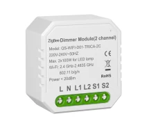 Купить - умный выключатель  Умный выключатель – регулятор Tervix Pro Line ZigBee Dimmer (2 клавиши)
