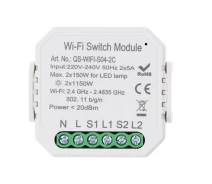 Купить - умный выключатель  Умный выключатель Tervix Pro Line WiFi Switch (2 клавиши)