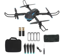 Купить - квадрокоптер  Квадрокоптер RC X6 Дрон с 4K камерой, FPV, избегание помех, барометр, до 15 минут с кейсом Черный