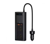 Купить - автомобильный инвертор  Автомобильный преобразователь Baseus In-car Inverter 150W (220V CN/EU) Black CRNBQ-A01