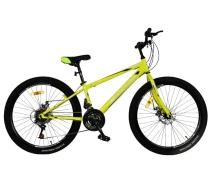 Купить - велосипед и аксессуар  Велосипед CrossBike 26'' Spark D-Steel 2023 Рама 13'' neon yellow (26CJPr-004466)