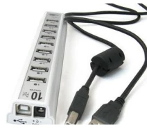 Купить - кардридер  USB хаб hub 10 портов разветвитель активен