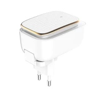 Купить - зарядное устройство для телефона и планшета  Сетевой адаптер LDNIO Type-C USB Cable Touch Light A2205 |2USB, 2.4A| white
