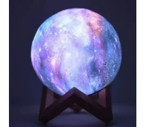 Купить - ночник  Настольный аккумуляторный ночник светильник для детской Magic 3D COLOR Moon Light с пультом Ду v3153