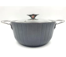 Купить - кастрюлю и казан  Кастрюля 2,5 л O.M.S. Collection OMS серый 3118-20-2,5л-antrasit