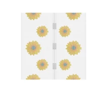 Купить - москитную сетку  Антимоскитная защитная сетка на магнитах для окон дверей от насекомых с подсолнухами 2 шт 210х50 см (476895-Prob) Белая