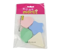 Купить - спонж  для макияжа  Merci Спонжик №MSP2613 4 шт