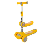 Купить - самоката  Самокат детский 3-х колесный Bambi SC2422(Orange) 3в1 светящиеся колеса, оранжевый