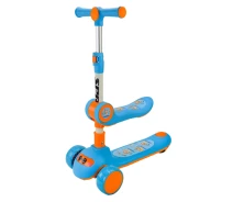 Купить - самоката  Самокат детский 3-х колесный Bambi SC2422(Blue) 3в1 светящиеся колеса, синий