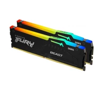 Купить - оперативную память  Модуль памяти Kingston KF556C40BBAK2-32 DDR5/32Гб/5600MHz/Fury Beast RGB 2x16 для настольных ПК