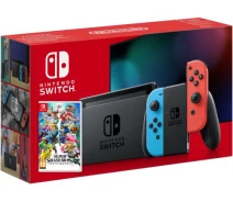 Купить - игровую консоль  Игровая консоль Nintendo Switch Neon Blue-Red (Upgraded version) + Игра Super Smash Bros. Ultimate