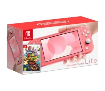 Купить - игровую консоль  Игровая консоль Nintendo Switch Lite Coral + Игра Super Mario 3D World + Bowser's Fury