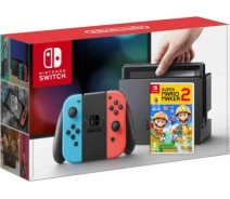 Купить - игровую консоль  Игровая консоль Nintendo Switch Neon Blue-Red + Игра Super Mario Maker 2