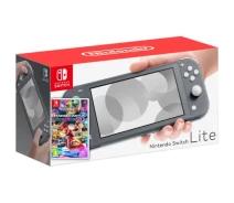 Купить - игровую консоль  Игровая консоль Nintendo Switch Lite Gray + Игра Mario Kart 8 Deluxe