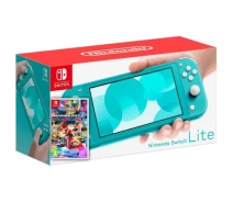 Купить - игровую консоль  Игровая консоль Nintendo Switch Lite Turquoise + Игра Mario Kart 8 Deluxe