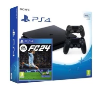 Купить - игровую консоль  Игровая консоль Sony Playstation 4 Slim 500Gb + FC 24 + DualShock 4 Version 2 (black)