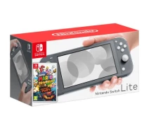 Купить - игровую консоль  Игровая консоль Nintendo Switch Lite Gray + Игра Super Mario 3D World + Bowser's Fury
