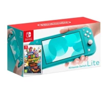 Купить - игровую консоль  Игровая консоль Nintendo Switch Lite Turquoise + Игра Super Mario 3D World + Bowser's Fury