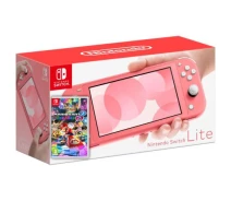 Купить - игровую консоль  Игровая консоль Nintendo Switch Lite Coral + Игра Mario Kart 8 Deluxe
