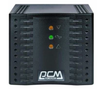 Купить - стабилизатор напряжения  Стабилизатор напряжения PowerCom TCA-600 однофазный релейный черный
