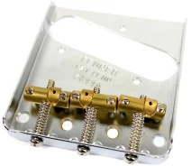 Купить - бридж для гитары  Бридж FENDER BRIDGE ASSEMBLY FOR AMERICAN VINTAGE HOT ROD TELECASTER WITH COMPENSATED BRASS SADDLES NICKEL