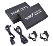 Купить - адаптер и кабель  HDMI удлинитель по RJ45 витой паре + ИК-сигнал, активный до 120м