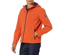 Купить - куртку мужскую  Мужская куртка Tommy Hilfiger на молнии Softshell 1159803565 (Оранжевый, XL) (art246303)