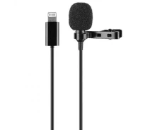 Купить - микрофон для караоке  Микрофон петличный Lavalier to Lightning JH-041 (Black)
